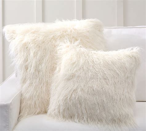 Mongolian Faux Fur Pillow Cover | Pottery Barn