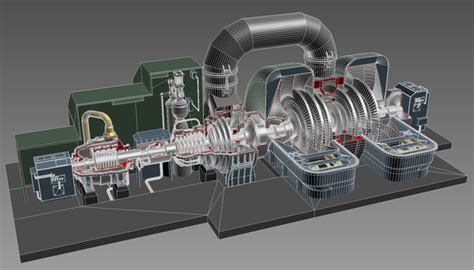 Steam turbine 3D model - TurboSquid 1149386