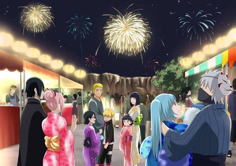 Happy New year 2018 everyone Uchiha Sasuke, Sakura, Sarada / Uzumaki ...