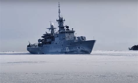 WATCH: Skating On Ice Waves Created By Passing Military Ship ...