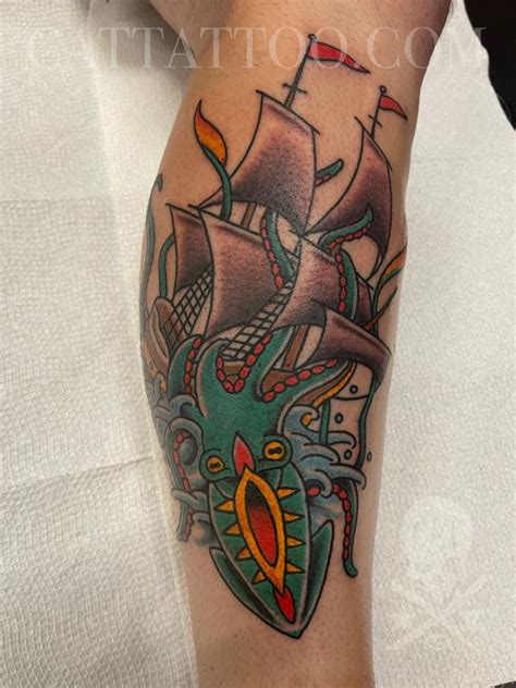 Giant Squid by Justin Gorbey: TattooNOW