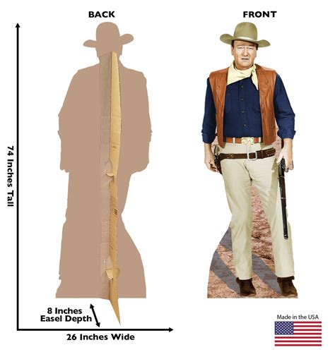 John Wayne-Rifle at Side Life-Size Cardboard Cutout