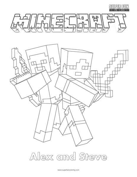 Steve Minecraft Coloring Pages Minecraft Coloring Pages Coloring | The ...