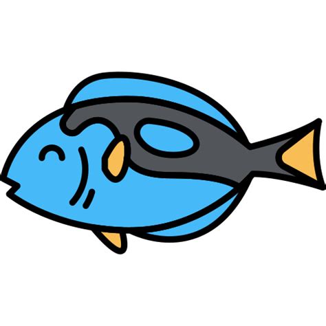 Blue tang fish - Free animals icons