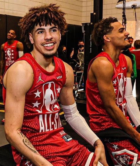 LaMelo Ball x Trae Young | Lamelo ball, Hot actors, Nba pictures