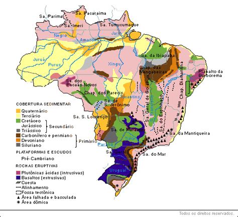 Geologia do Brasil - Estrutura Geológica do Brasil - Geografia do ...