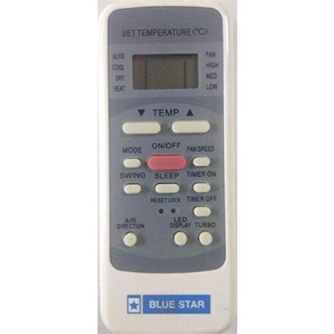 Blue Star Split Ac Remote Function Guide