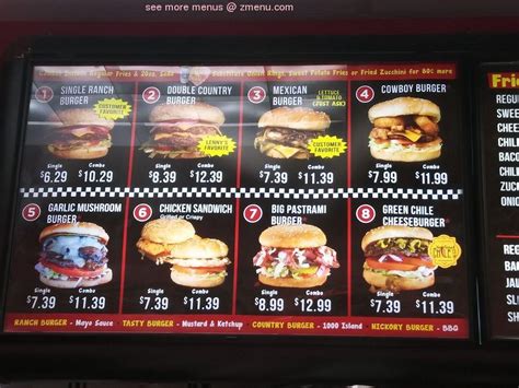 Online Menu of Lennys Burger Restaurant, Mesa, Arizona, 85204 - Zmenu