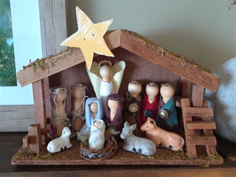 Handmade wooden Nativity scene | Handmade wooden, Handmade, Wooden