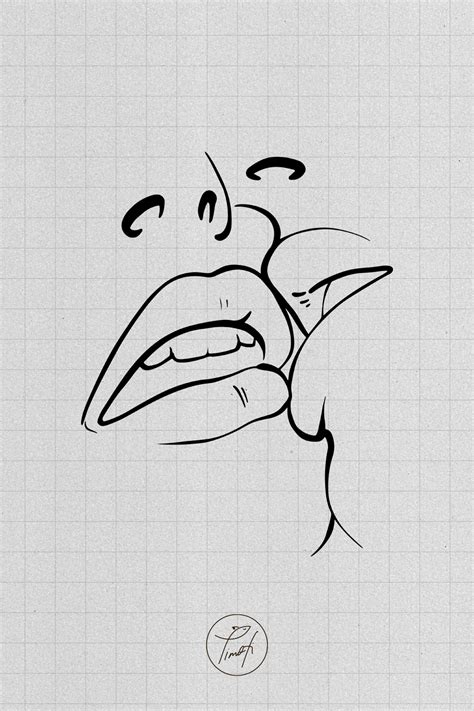 Mouth Drawing, Lips Drawing, Outline Drawings, Line Art Drawings, Art Illustrations ...