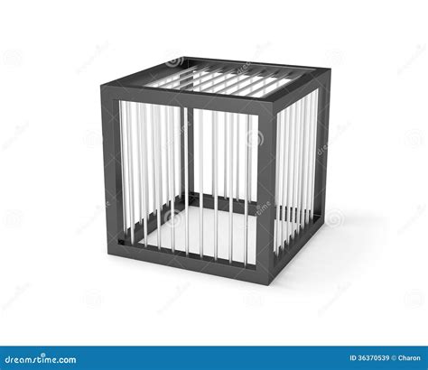 Empty Cage Miniature Prison Cage Stock Image - Illustration of illegal ...