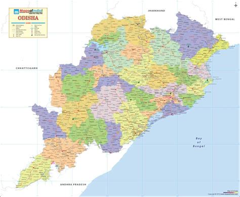 Political Map Of Odisha