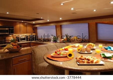 Luxury Yacht Kitchen Stock Photo 3778444 : Shutterstock