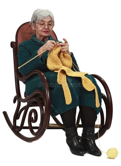 Old woman knitting stock photo. Image of cloth, handcraft - 14031792