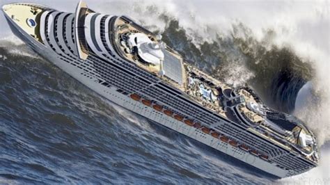 CRUISE SHIPS In Bad Weather conditions | Ship in storm, Huge waves, Waves