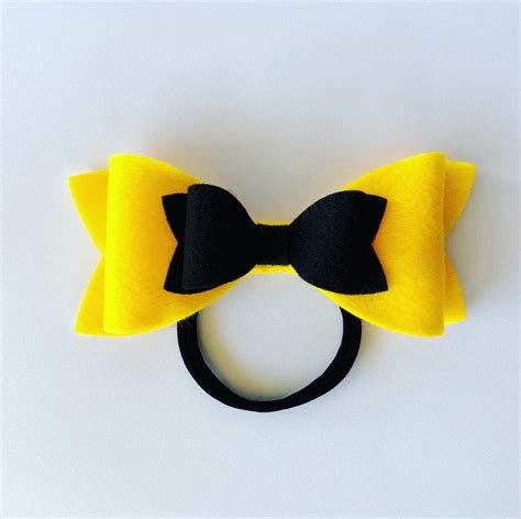 Emma Wiggle Bow Emma Bow Bow Headband Yellow Bow Black | Etsy | Birthday party accessories, Emma ...