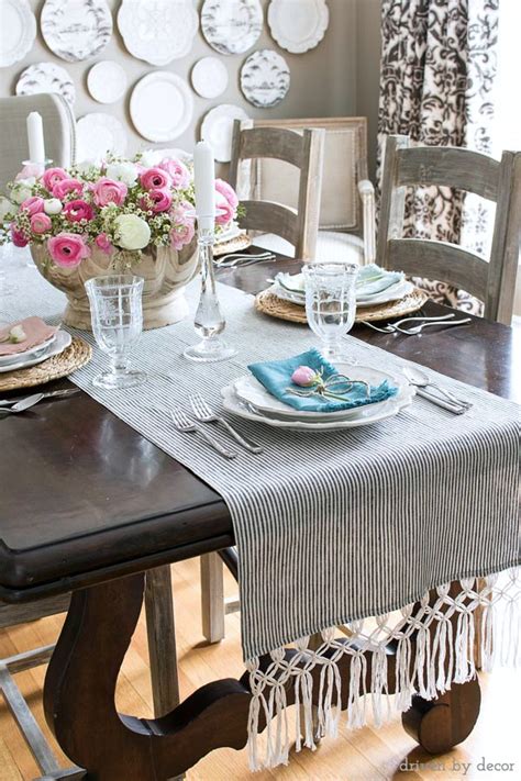 DIY Macrame Fringe Table Runner - Driven by Decor