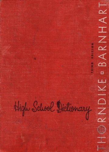 Picture of Thorndike & Barnhart High School Dictionary: Third Edition ...