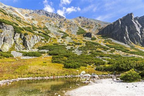 Hiking in High Tatras Mountains Vysoke Tatry, Slovakia Stock Photo ...