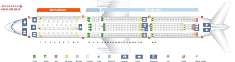 Seat Map and Seating Chart Airbus A330 300 Air Canada Version 2 | Fleet ...