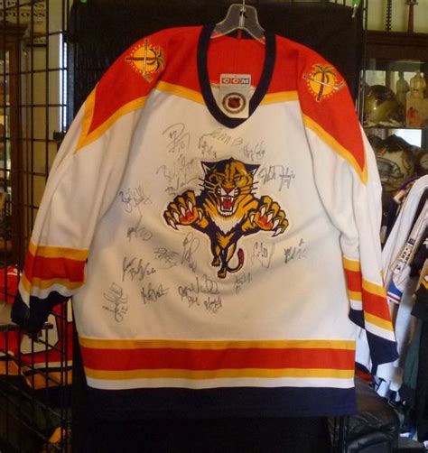 1st year team signed Florida Panthers hockey jersey, 1993-94 ...