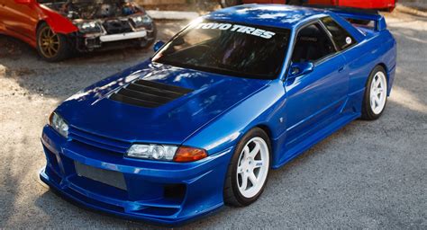 Tuned Bayside Blue Nissan R32 GT-R Puts Out 550 WHP | Carscoops