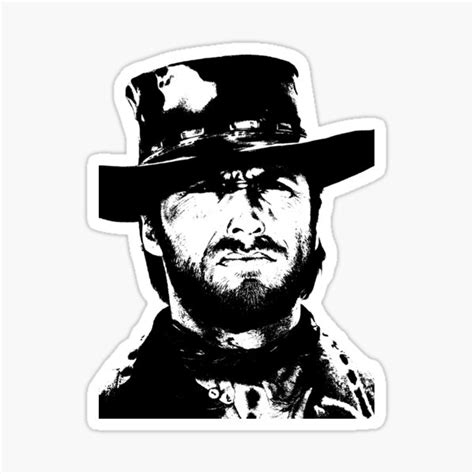 "Clint Eastwood -Blondie" Sticker for Sale by bassdmk | Redbubble