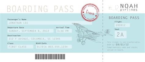 Boarding Pass Birthday Invitation by Partysprinkle on Etsy