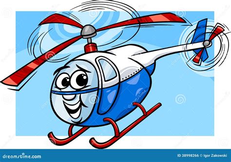 Helicopter Or Chopper Cartoon Illustration Stock Vector - Image: 38998266