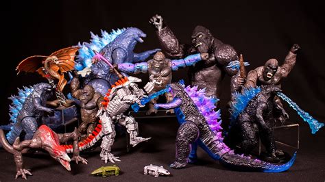 Godzilla Kong Hyper Modeling Series Exclusive Box Of Figures ...