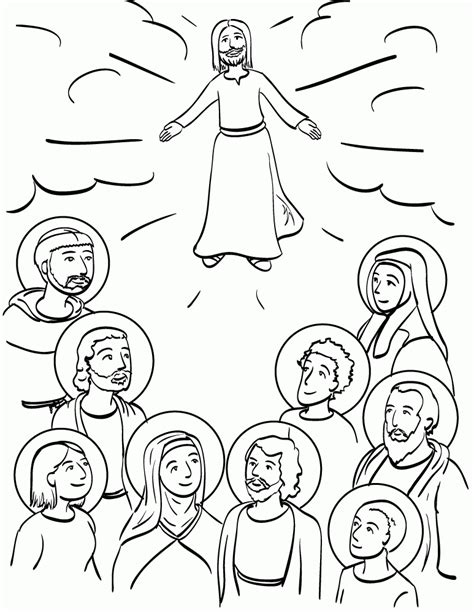 All Saints Day Coloring Pages - Coloring Home