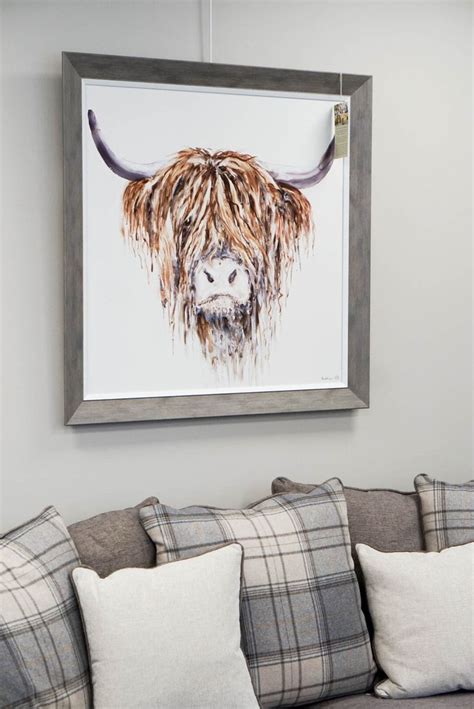 Highland Cow Wall Art | Cow wall art, Modern country decor, Country ...