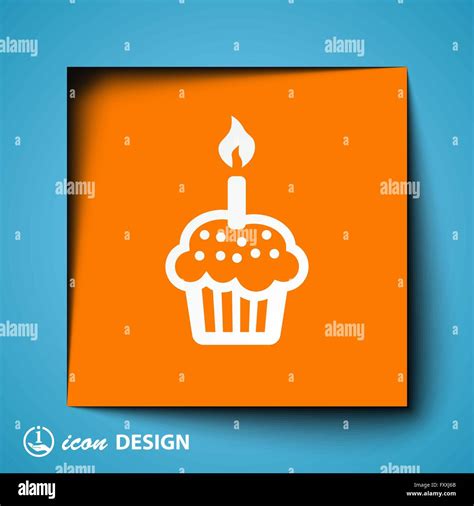 Le pictogramme de gâteau Image Vectorielle Stock - Alamy