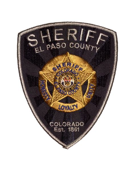 E5672 EL PASO COUNTY SHERIFF (CO) - The Emblem Authority