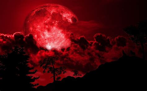 Red Moon Anime Wallpapers - Wallpaper Cave