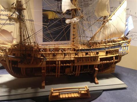 Scale model of Blackbeard's ship Queen Anne's Revenge (formerly the ...