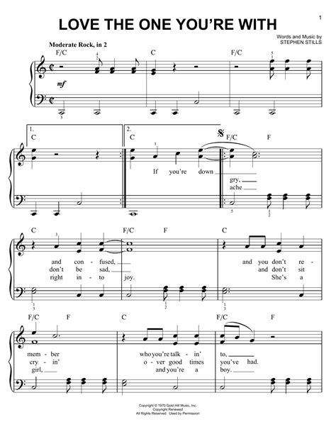 Love The One You're With | Sheet Music Direct