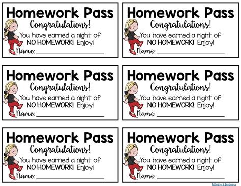 Newsletter Template | Teaching | Kindergarten Homework, School - Get Out Of Homework Free Pass ...