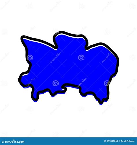 Benue State of Nigeria Vector Map Illustration Stock Illustration ...