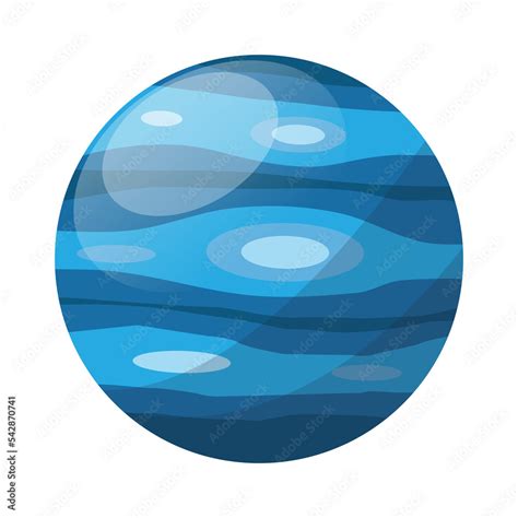 neptune solar system planets planet isolated Stock Illustration | Adobe Stock