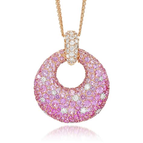 PINK SAPPHIRE AND DIAMOND PENDANT NECKLACE | The Weekly Edit: Fine ...