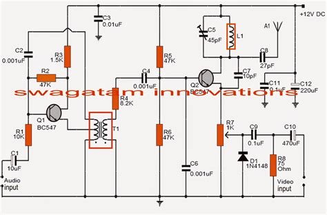 Simple TV Transmitter Circuit