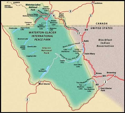 file: map of glacier national park - Google Search | The CARDSTON AB. ca. L.D.S. TEMPLE With ...