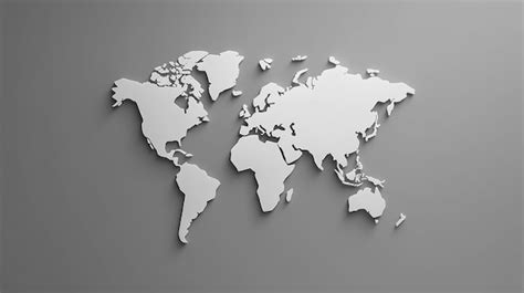 Premium Photo | World map displays the continents representing the major landmasses and ...