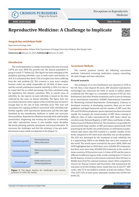 (PDF) Reproductive Medicine: A Challenge to Implicate