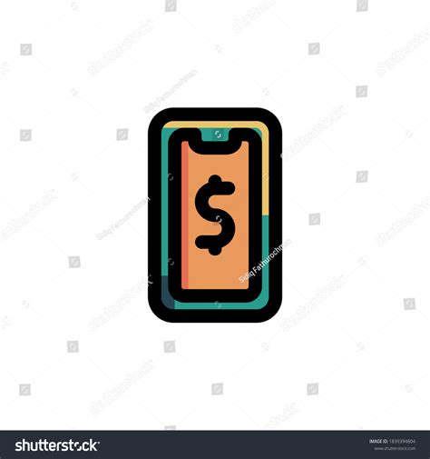 Emoney Icon Filled Outline Business Illustration Stock Vector (Royalty ...