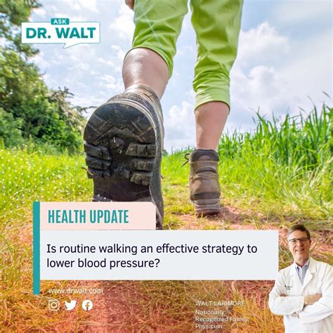 Is routine walking an effective strategy to lower blood pressure? - Dr. Walt Larimore