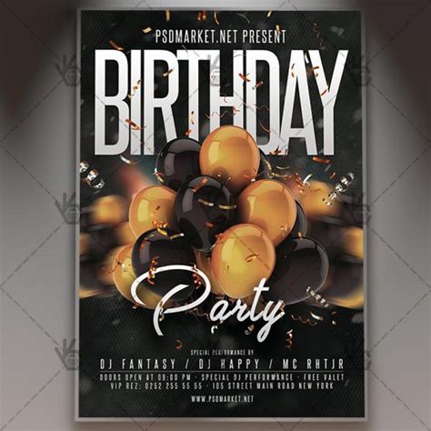 Download Birthday Event Flyer - PSD Template | PSDmarketAfrican Flyer