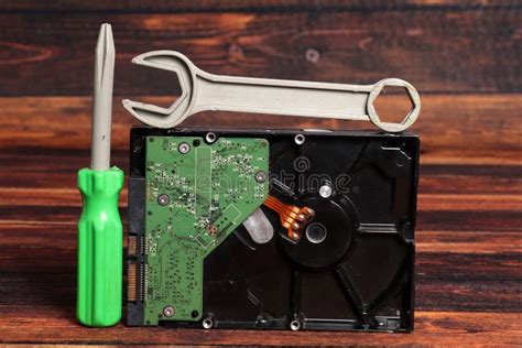 Hard disk repair stock photo. Image of data, concept - 165610966