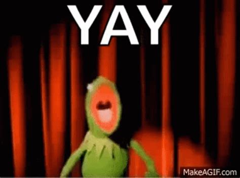 Yay Kermit The Frog GIF - Yay Kermit The Frog Muppets - Discover ...